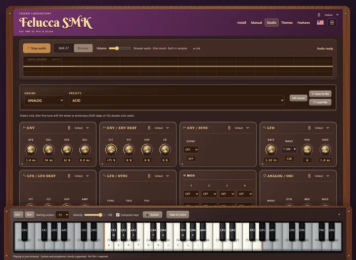 Felucca SMK Studio in the Chocolate Factory theme