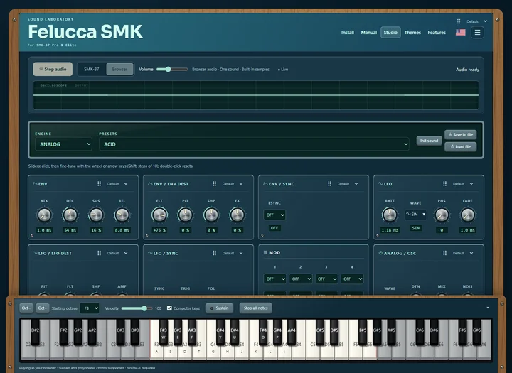 Felucca SMK Studio in the Ocean Lab theme