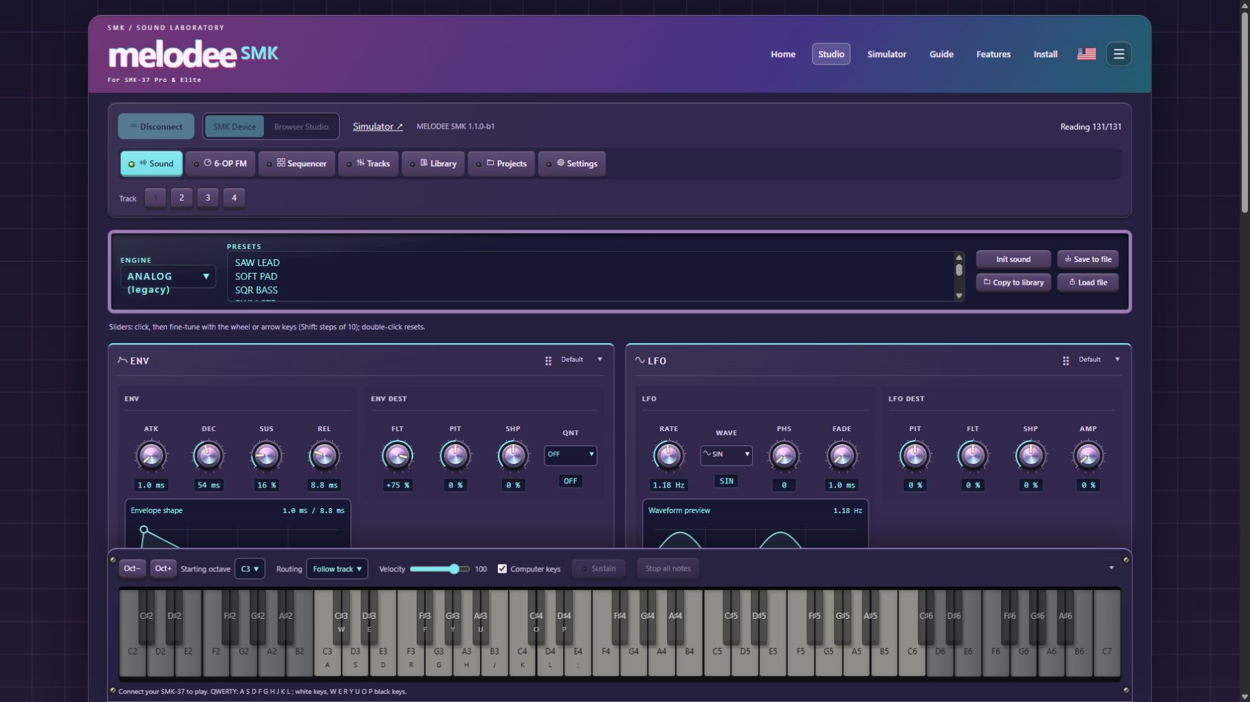 Melodee SMK Studio in Vaporwave