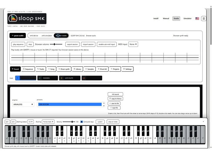 Sloop SMK Studio in the High Contrast theme