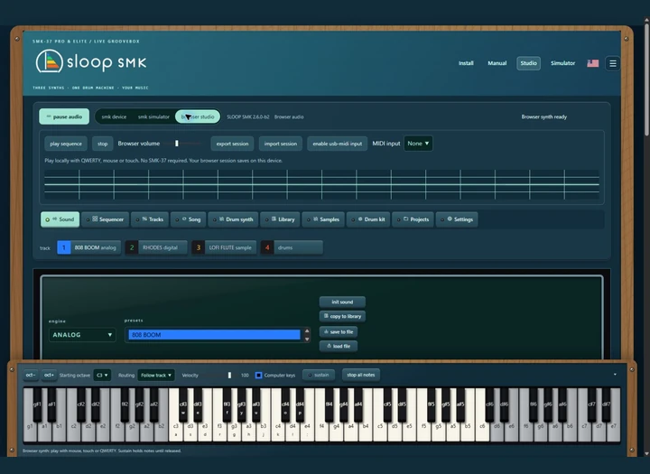 Sloop SMK Studio in the Ocean Lab theme